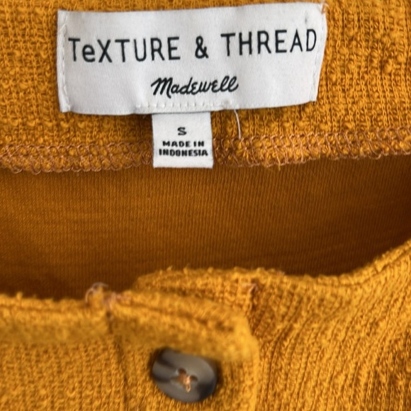 Madewell Texture & Thread Cotton Cap-Sleeve DressTungsten Glow Size S - Picture 9 of 12